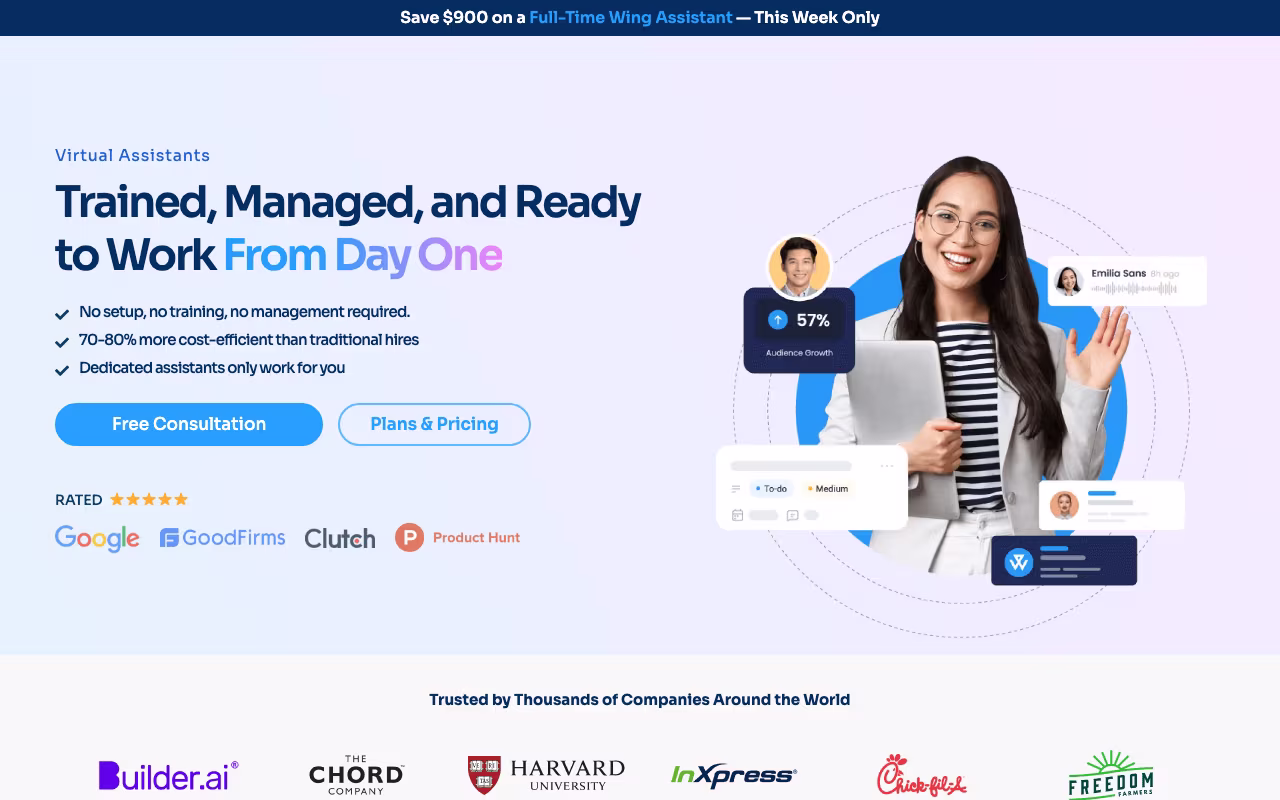 Wing Assistant hr platform interface screenshot